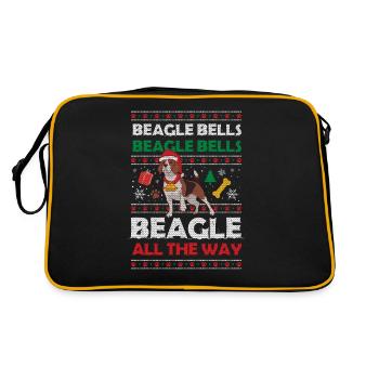 Beagle Bells - Retro Bag - black/gold - Back