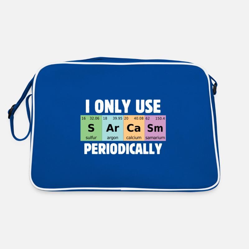 Lustige Wissenschaft Ich benutze Sarkasmus nur per Retro Tasche