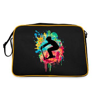 Conception de trottinette acrobatique sportive - Sac Retro - noir/or - Dos