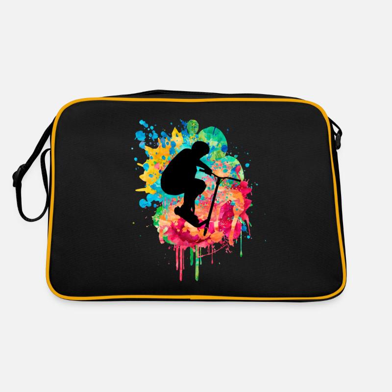Conception de trottinette acrobatique sportive Sac Retro