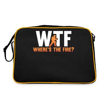 WTF Where's the fire - Retro Bag - black/gold - Back
