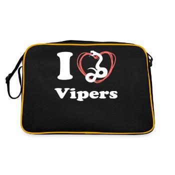I love vipers - Retro Bag - black/gold - Back