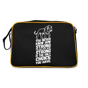 Paroles de force Leo - Sac Retro - noir/or - Dos