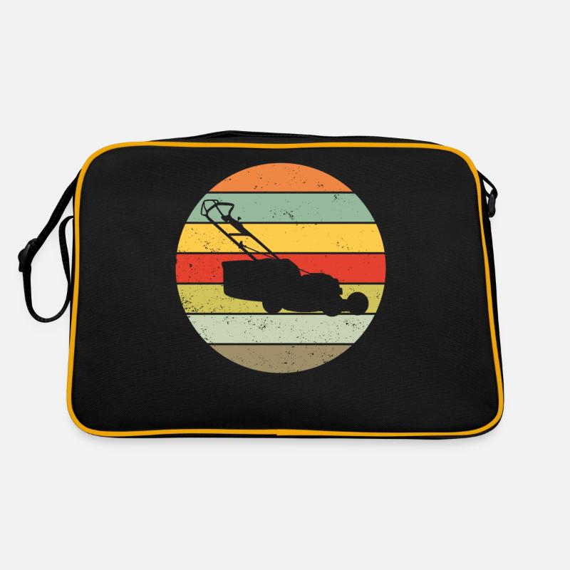 Mowing Lawn Mowing Lawn Retro Gift Retro Bag