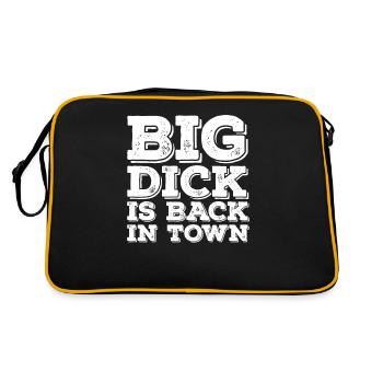 Big Dick est de retour en ville Humour Dire drôle - Sac Retro - noir/or - Dos
