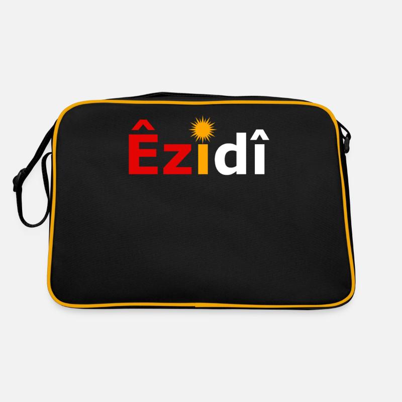 Ezidi mit yezidi Flagge Retro Tasche