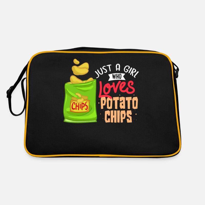 Chips Snack Chips de pommes de terre frites cannelées Sac Retro