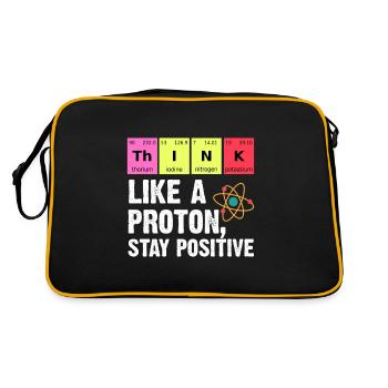 Chemistry physicist teacher student protons - Retro Bag - black/gold - Back