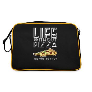 Pizza pizzeria fabricant de pizza - Sac Retro - noir/or - Dos