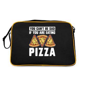 Pizza pizzeria fabricant de pizza - Sac Retro - noir/or - Dos