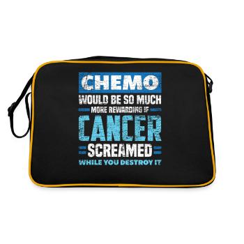 Chemo cancer - Retro Bag - black/gold - Back