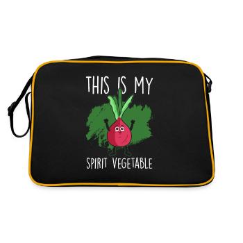 Beetroot saying - Retro Bag - black/gold - Back