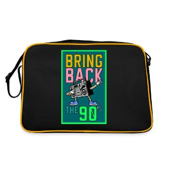 90s 90s costume 90s outfit 90s mode - Sac Retro - noir/or - Dos