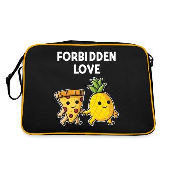 Pizza Hawaï Pizza Ananas Manger Pizza & Ananas - Sac Retro - noir/or - Dos