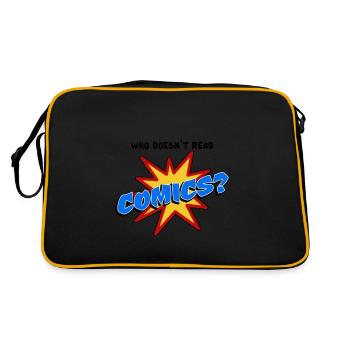 Qui ne lit pas la bande dessinée - Sac Retro - noir/or - Dos