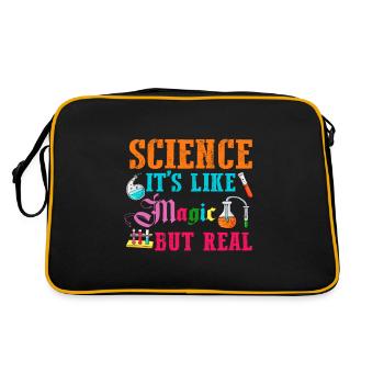 Science magic future chemistry student - Retro Bag - black/gold - Back