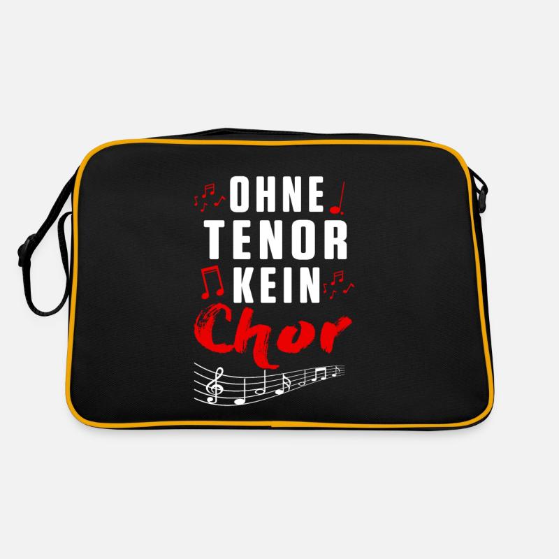 Tenor Chor Chorsingen Chorleiter Sänger Geschenk Retro Tasche