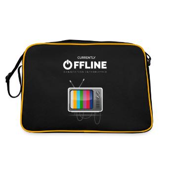 Tv ACTUELLEMENT HORS LIGNE - Connexion interrompue - Sac Retro - noir/or - Dos