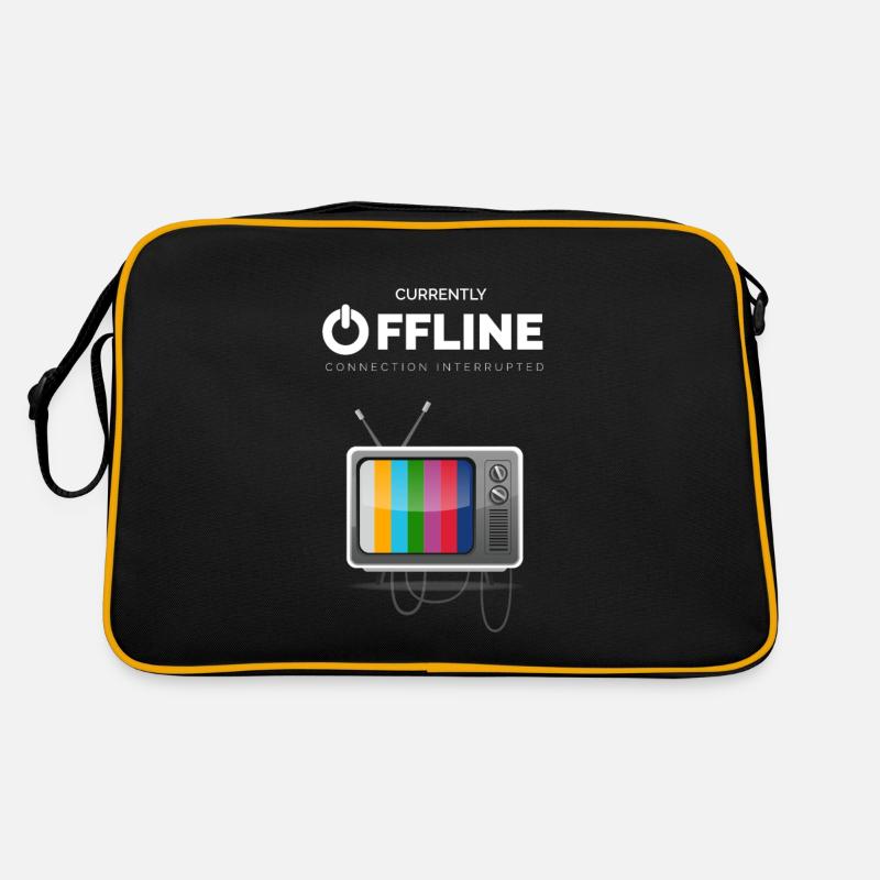 CURRENTLY OFFLINE Tv - Connection Interrupted Retro Tasche