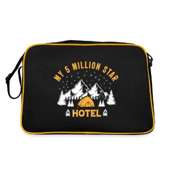 Mon hôtel 5 millions d'étoiles, cadeau de camping - Sac Retro - noir/or - Dos