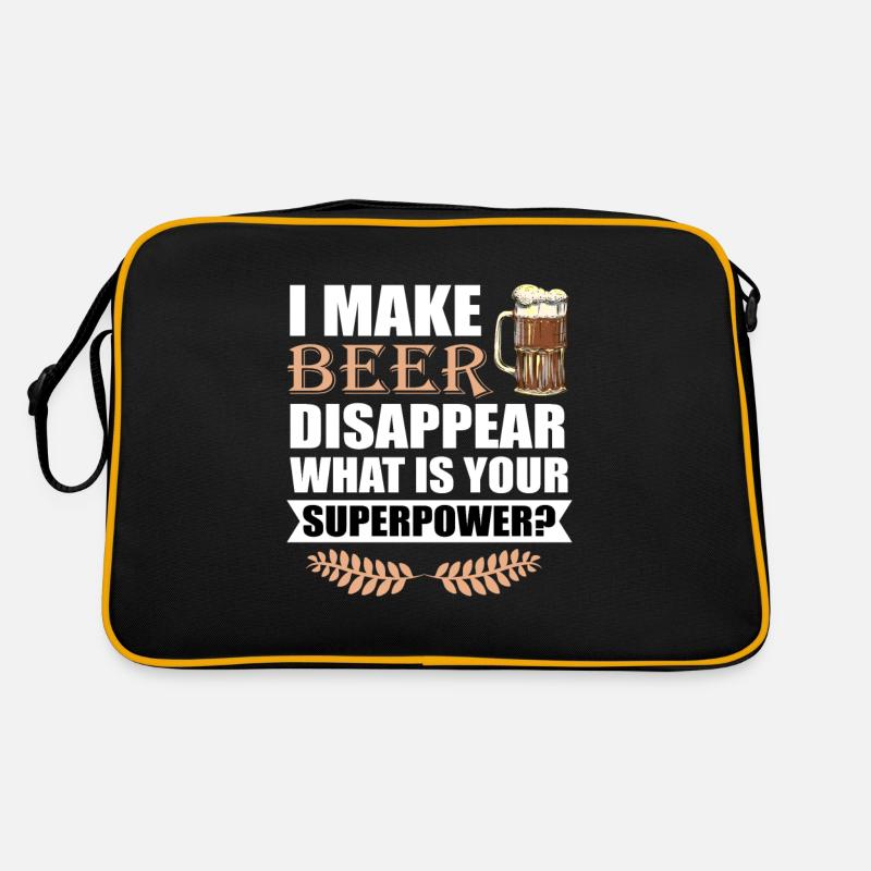 Bier Lustige Sprüche Biertrinker Geschenk Retro Tasche