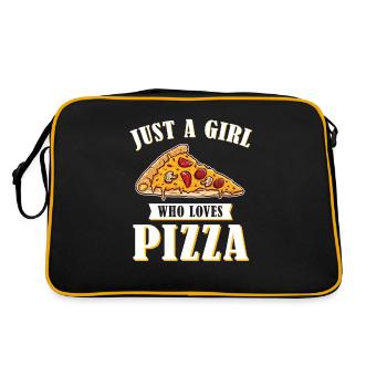 Pizza pizzeria fabricant de pizza - Sac Retro - noir/or - Dos