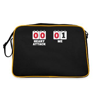 Scoreboard - heart attack survivor get well soon - Retro Bag - black/gold - Back