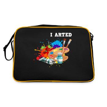Art Créateur Professeur Artiste Peintre Professeur d'art - Sac Retro - noir/or - Dos