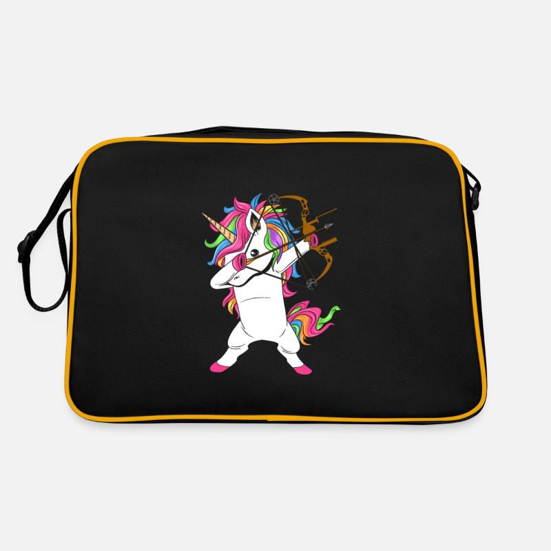 Dabbing unicorn archer archery Retro Bag