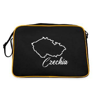 Drôle de dicton tchèque sur la République tchèque - Sac Retro - noir/or - Dos