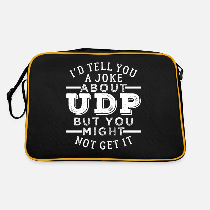 Programmer UDP Gift - Retro Bag - black/gold