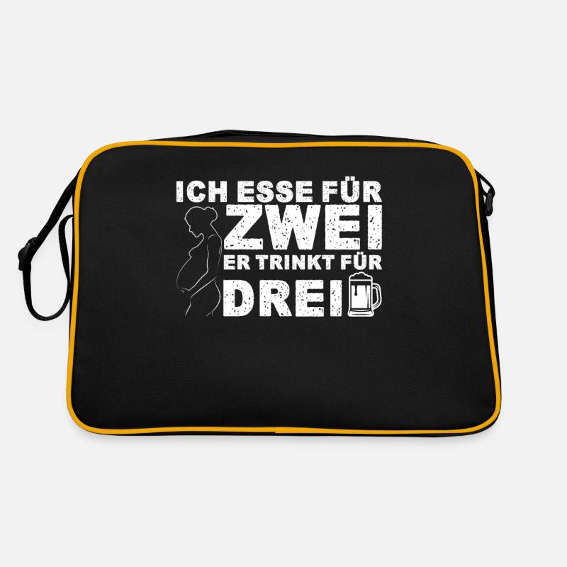 Schwangerschaft Baby Werdende Eltern Mutterschaft Retro Tasche
