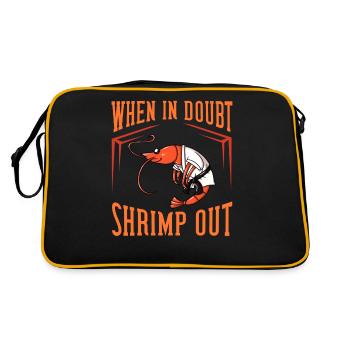 Prawn Shrimp BJJ Jiu Jitsu MMA boxes - Retro Bag - black/gold - Back