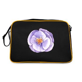 Aquarelle fleurie demoiselle d'honneur roses roses nuptiale - Sac Retro - noir/or - Dos