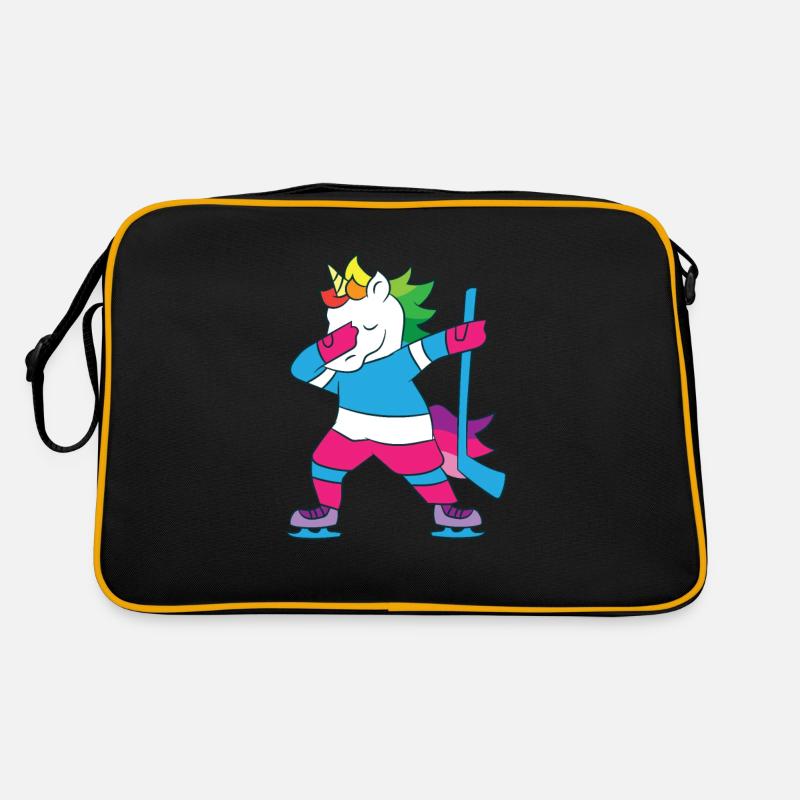 Dabbing Hockey Einhorn Eishockey Mädchen Einhorn Retro Tasche