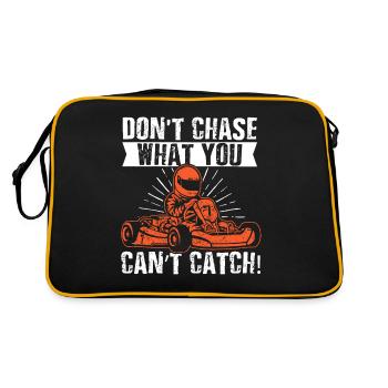 Don't Chase What You Can't Catch Go-Kart Fahren - Sac Retro - noir/or - Dos