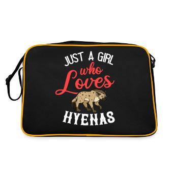 Hyène asie afrique hyènes hyène hyène hyène - Sac Retro - noir/or - Dos