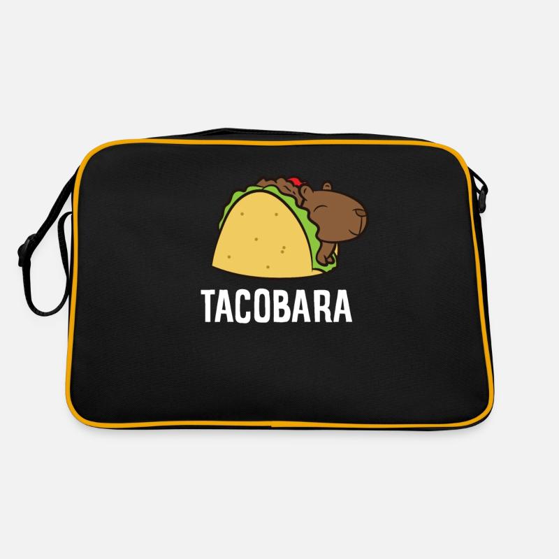 Capybara Gift Kids Tacobara Funny Capybara Tacos Retro Tasche