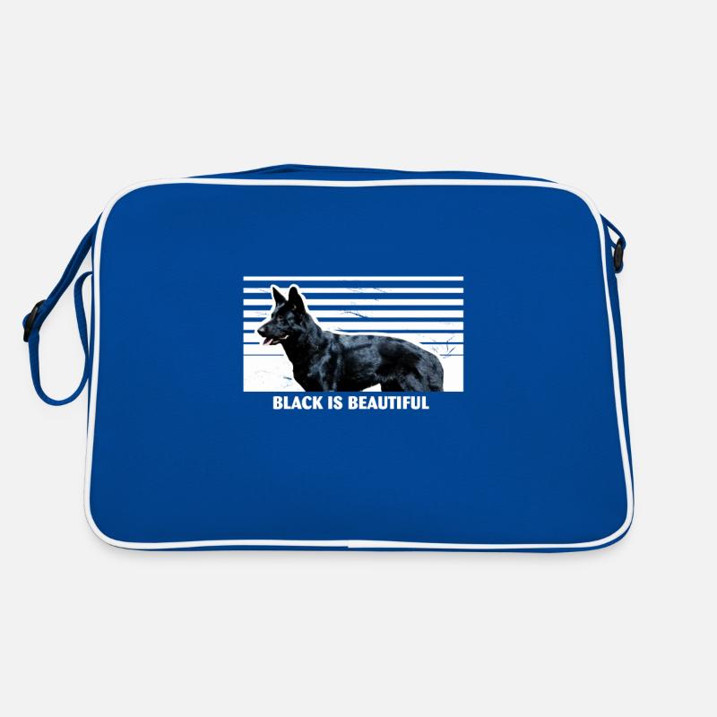 Black German Shepherd Retro Bag