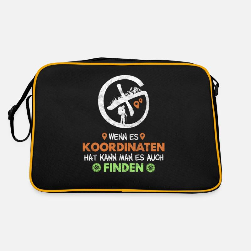 Netter GPS Spruch für Schatzsucher Geschenk Retro Tasche