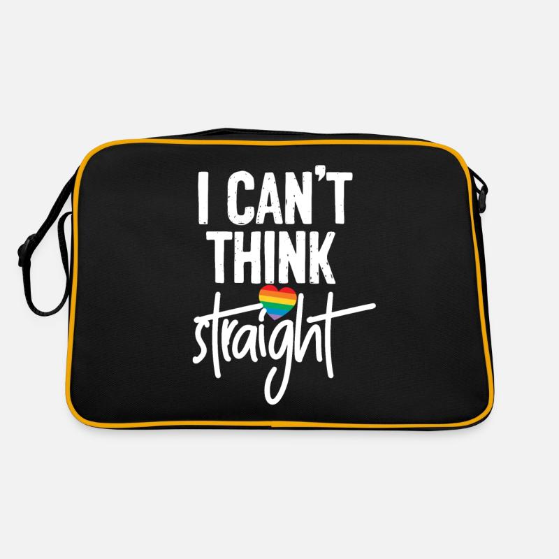 Gay Thinking Gift - Retro Bag - black/gold