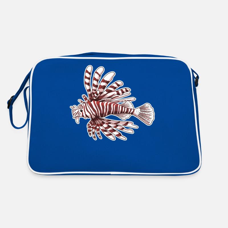 Lionfish lionfish poisonous fish red Retro Bag