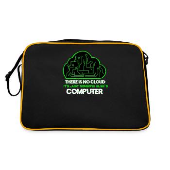 Cloud administrator system administrator gift - Retro Bag - black/gold - Back