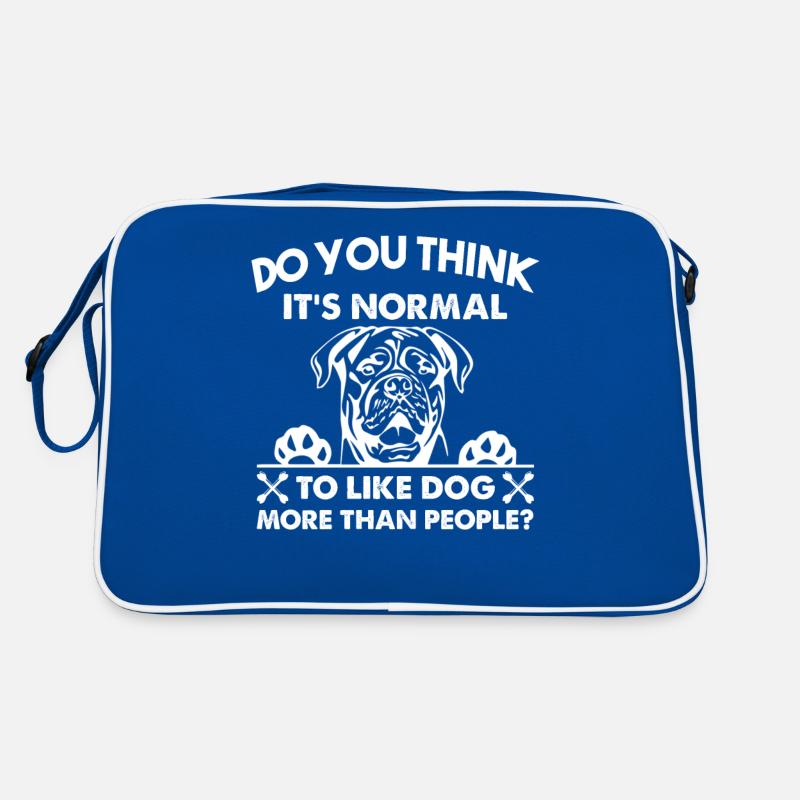 Pensez-vous que c'est normal T-shirt Dogue De Bordeaux Sac Retro