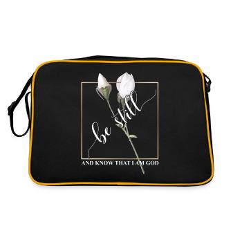 Be Still And Know That I Am God Flag - Retro Bag - black/gold - Back