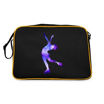 Patinage artistique cadeau fille patineuse artistique - Sac Retro - noir/or - Dos