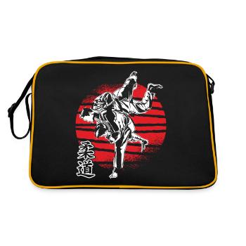 Karate karate suit karate fighter karate kids - Retro Bag - black/gold - Back