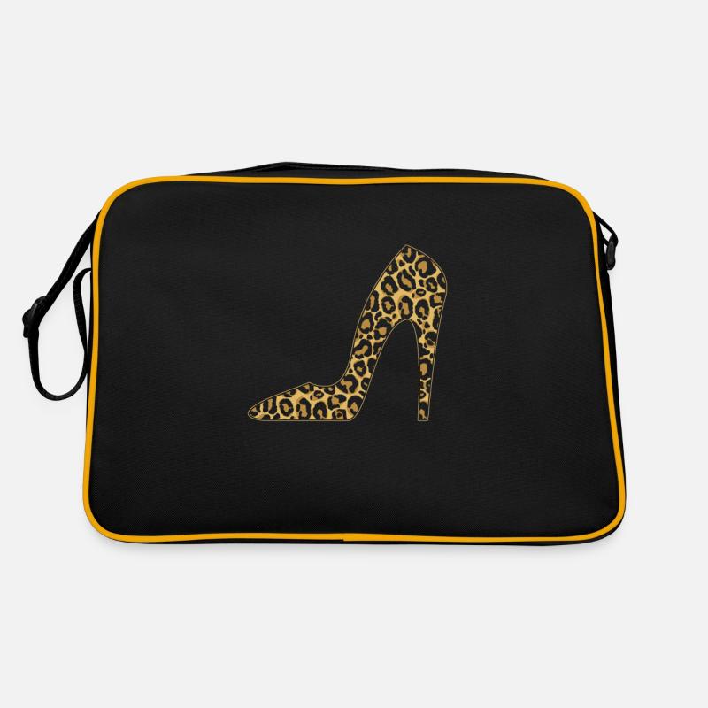 Talons hauts motif léopard léopard - Sac Retro - noir/or