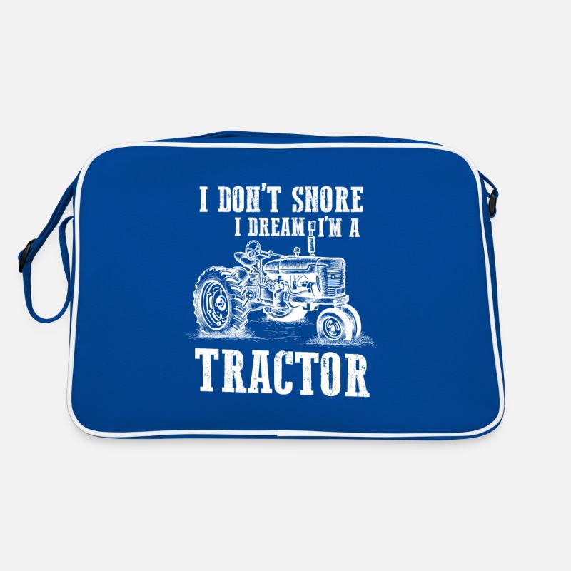Funny tractor driver farmer snore farmer Retro Bag