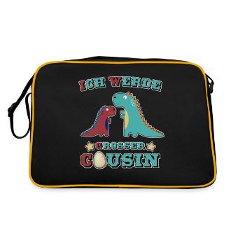 Je vais être cousin pour les grands cousins 2020 - Sac Retro - noir/or - Dos